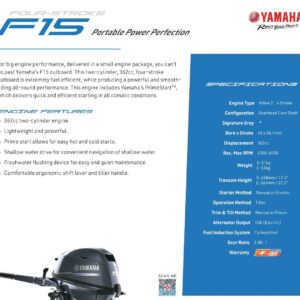 2022 Yamaha F15SMHA for sale – 15. in Shaft