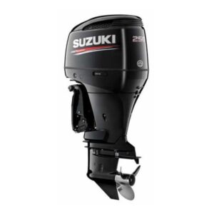 a black outboard motor with a white background Suzuki Marine Price