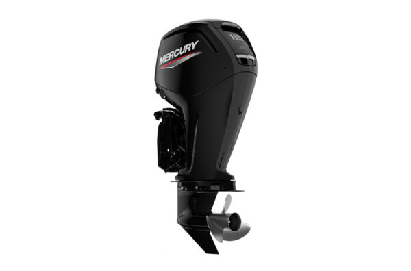 a black outboard motor with a propeller Suzuki Marine DF250T